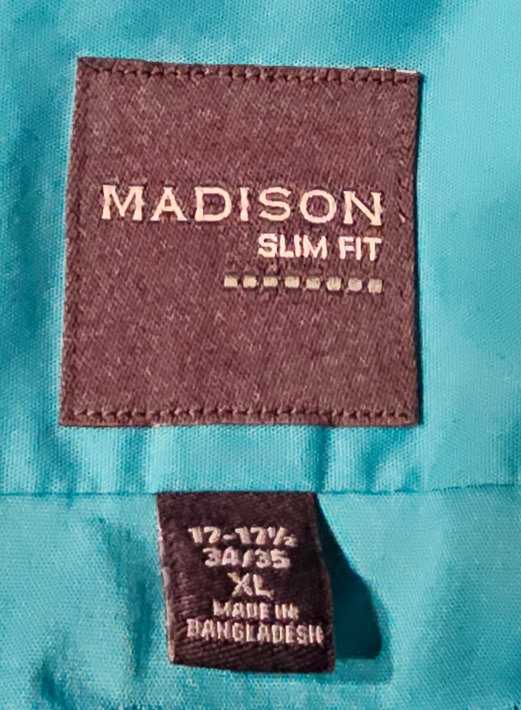 Thrifted Teal Gamer Shirt 17/17.5 (XL)