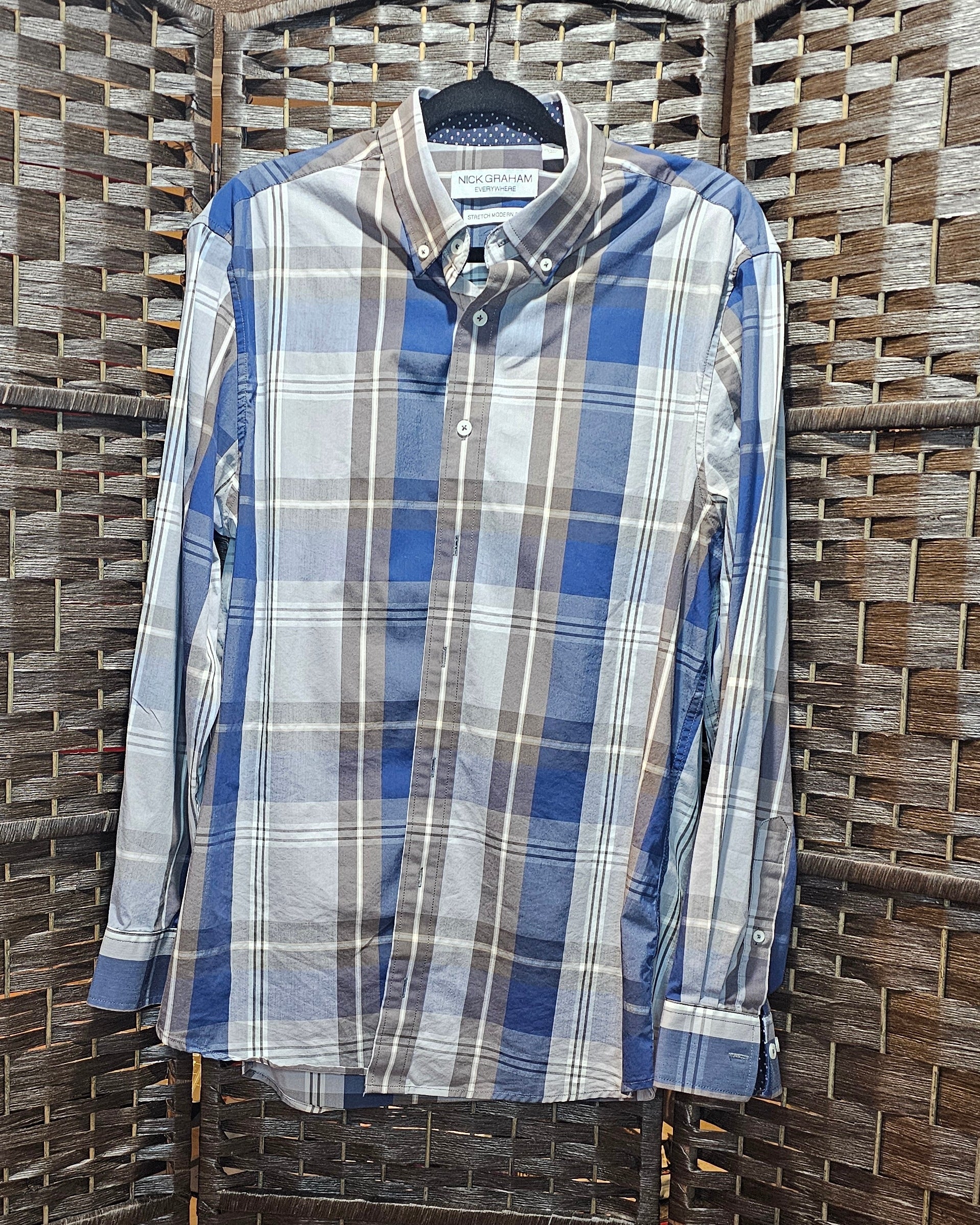 Upcycled Plaid Large Hedgehog Gamer Top