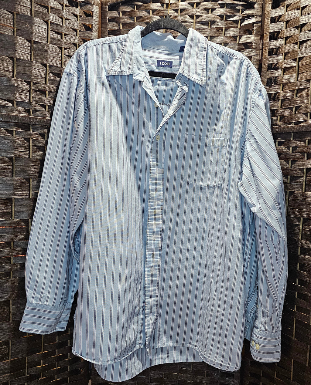 XLarge Striped Anime Slayer Print Upcycled Shirt