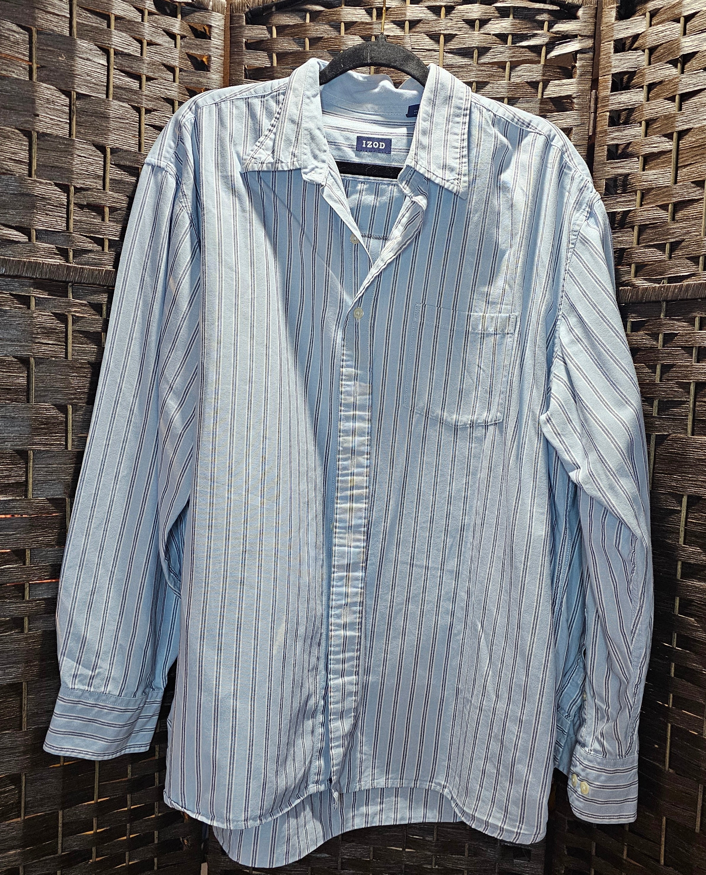 XLarge Striped Anime Slayer Print Upcycled Shirt