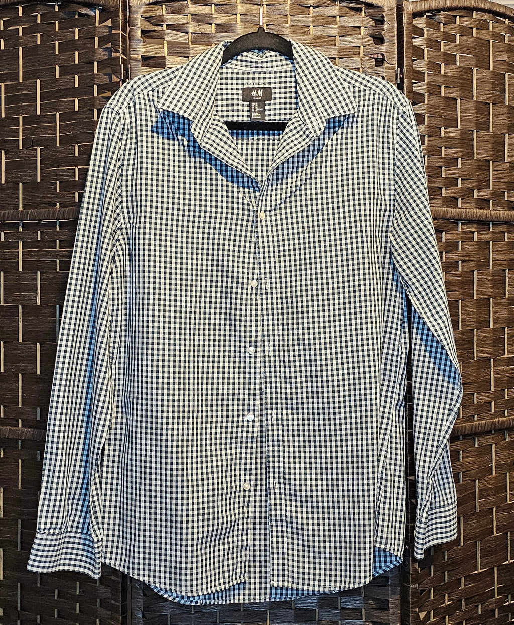 Checked Medium Upcycled Gamer Shirt
