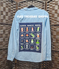 Refashioned Striped Plumber Brothers Video Game Large Top