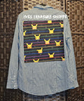 Checked Medium Upcycled Gamer Shirt