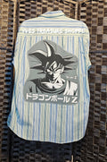 Upcycled Medium Anime Shirt with Tshirt Panel