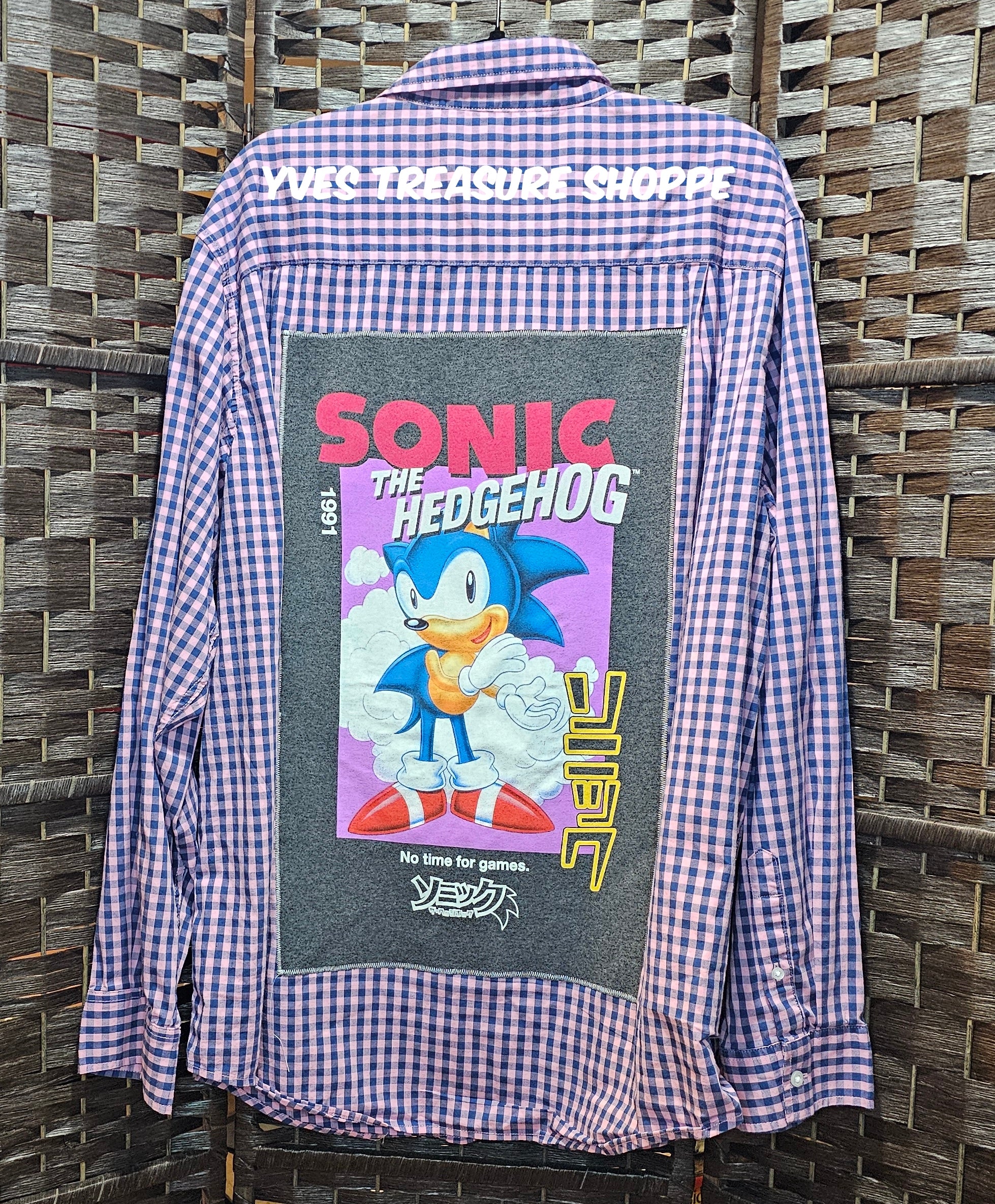 Refashioned Plaid Gamer Shirt 3XL