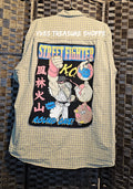 Upcycled Large Gamer Shirt with Tshirt Panel