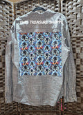 Upcycled XXL Hedgehog Print Shirt