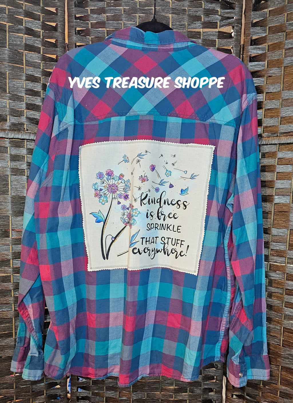 XXL Kindness is Free Upcycled Shirt 253