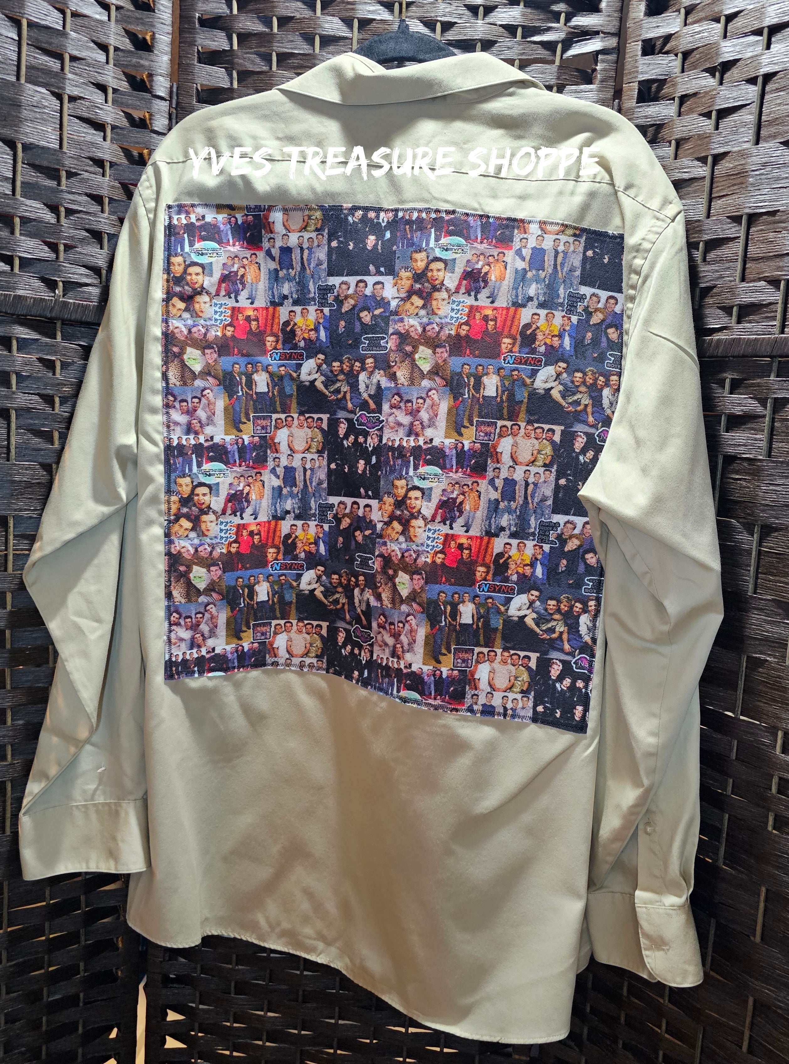 Boy Band Upcycled Shirt XLarge (17.5)