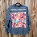 XXL Mermaid Upcycled Denim Top