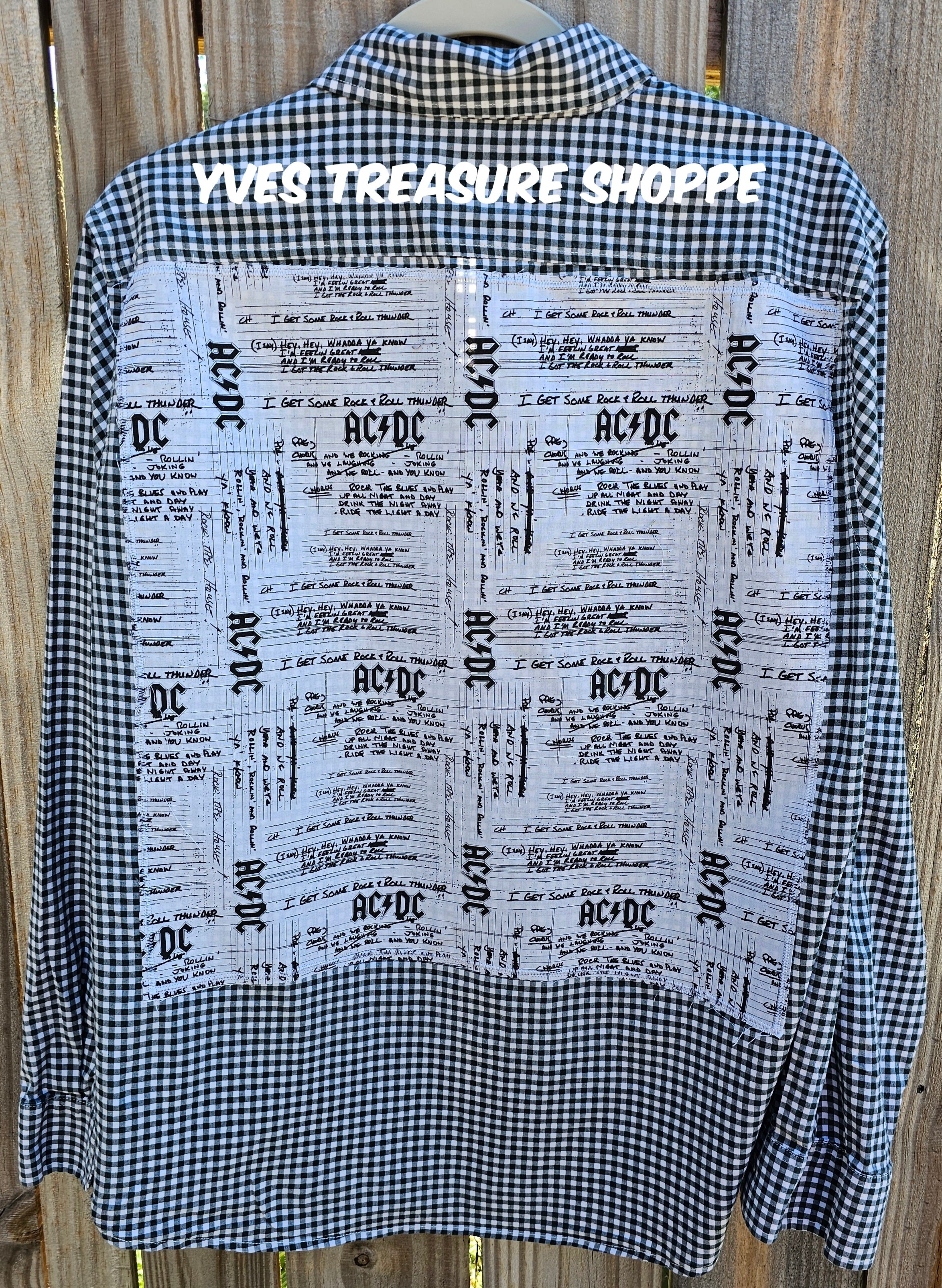 Upcycled Large Rock Band Shirt