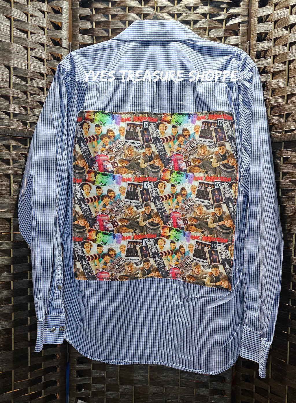 Boy Band Upcycled Shirt Medium
