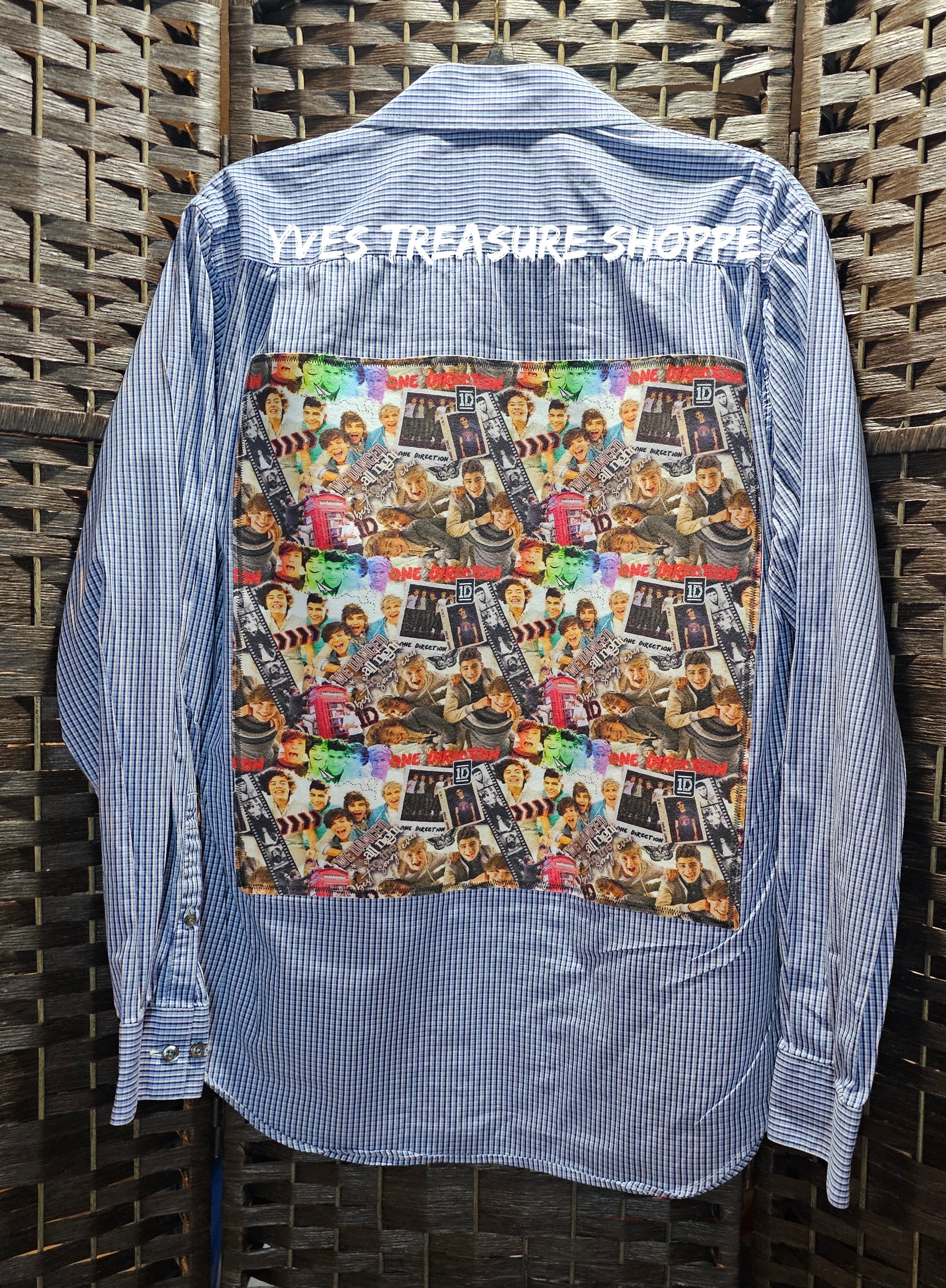 Boy Band Upcycled Shirt Medium