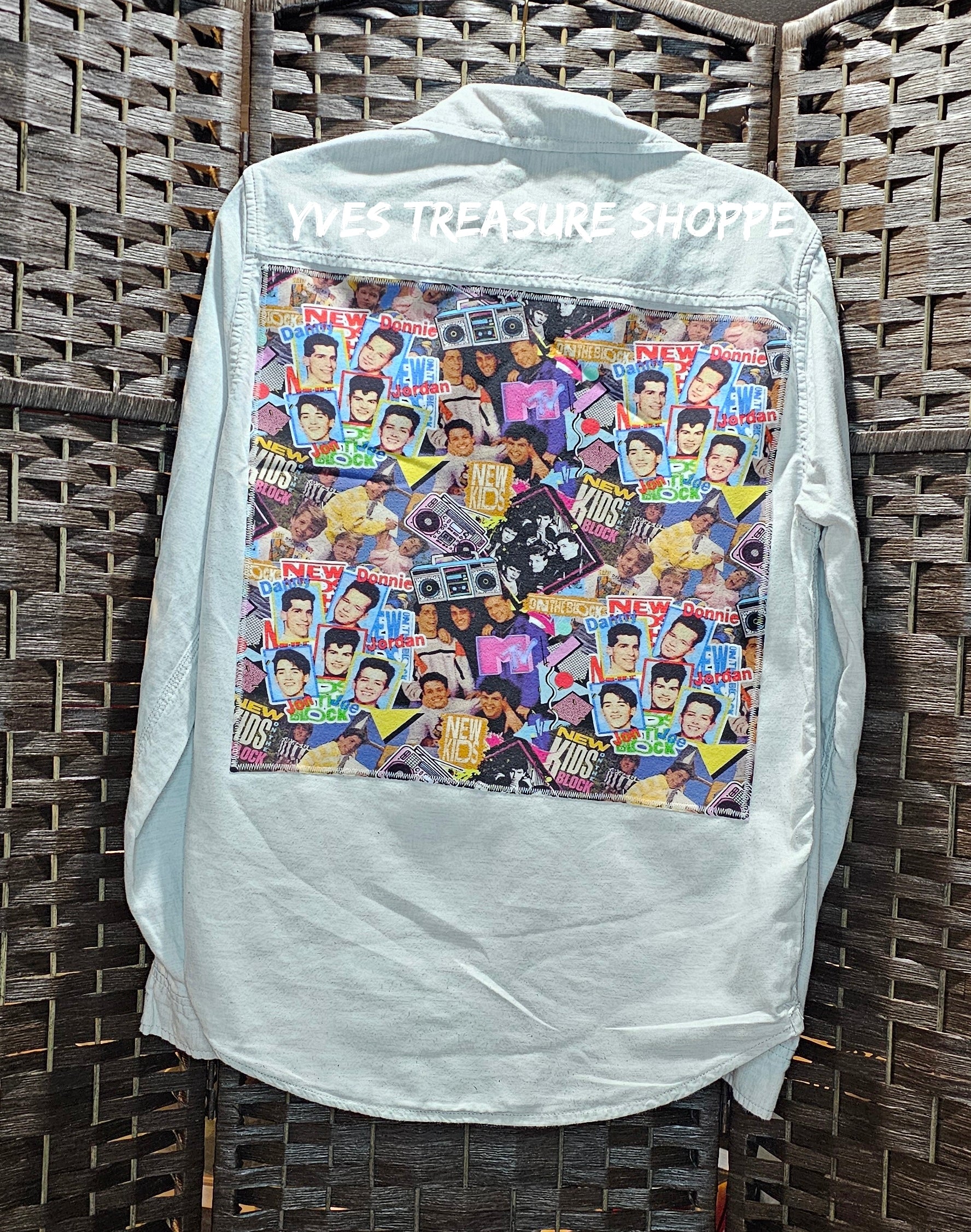 Upcycled Boy Band Top Medium