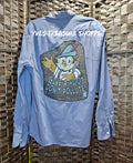 Large Owl Upcycled Shirt