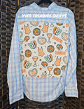 Plaid Blue Medium Top Singer