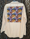 Peach Striped Large Tall Boy Band Top