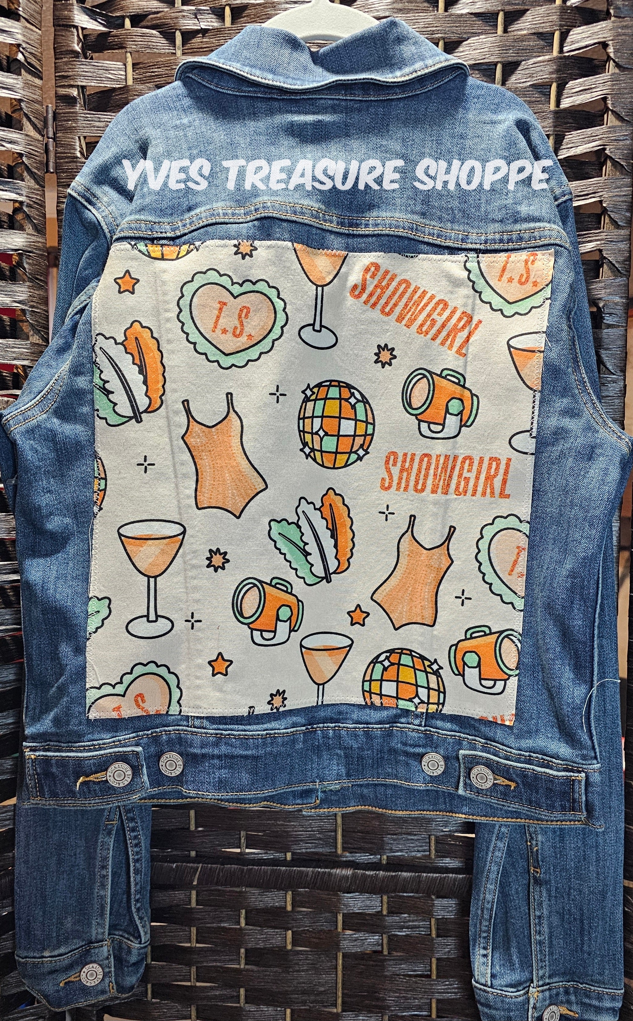 Youth Singer Print Denim Small Jacket
