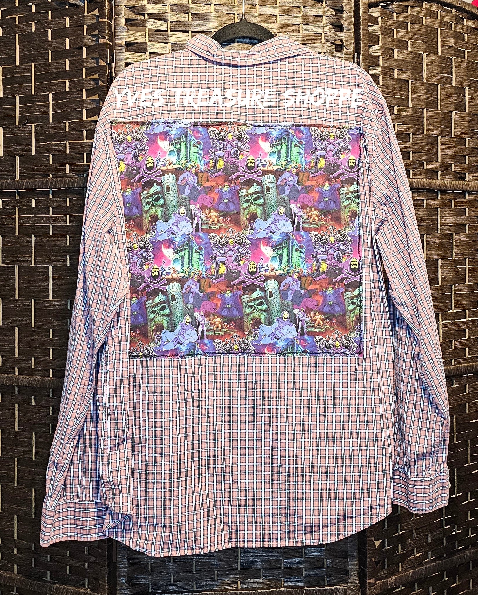 Upcycled 80s Cartoon Shirt XLarge