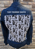 Music Icon Print 1 Denim Top Small