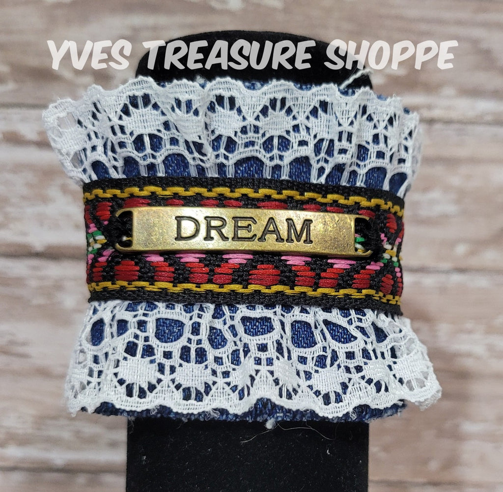 Dream Denim Bracelet Cuff