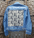 Medium Rep Print Denim Refashioned Jacket