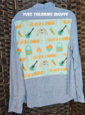 Refashion Blue Old Navy Singer Print Large Top