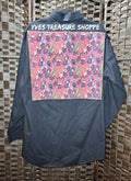Anime Print Refashioned Shirt 16.5 (XL)