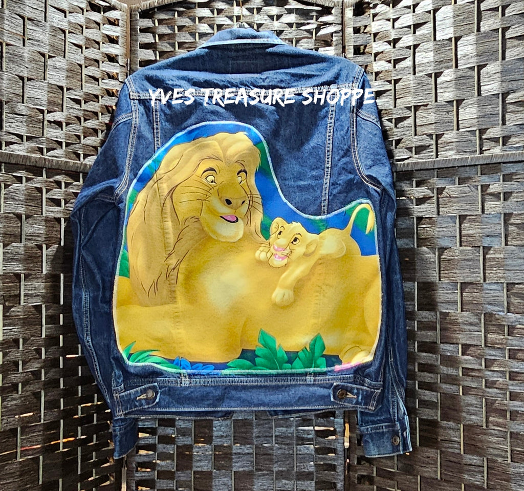 Small Denim Jacket Cartoon Print