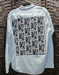 Upcycled Large Rep Print Top