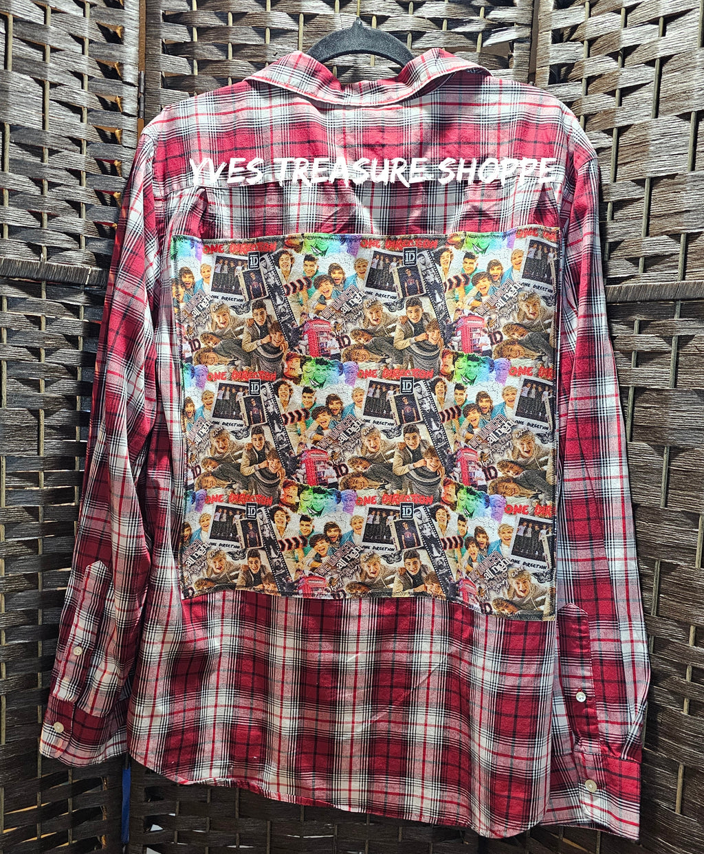 Boy Band  Upcycled Shirt Large