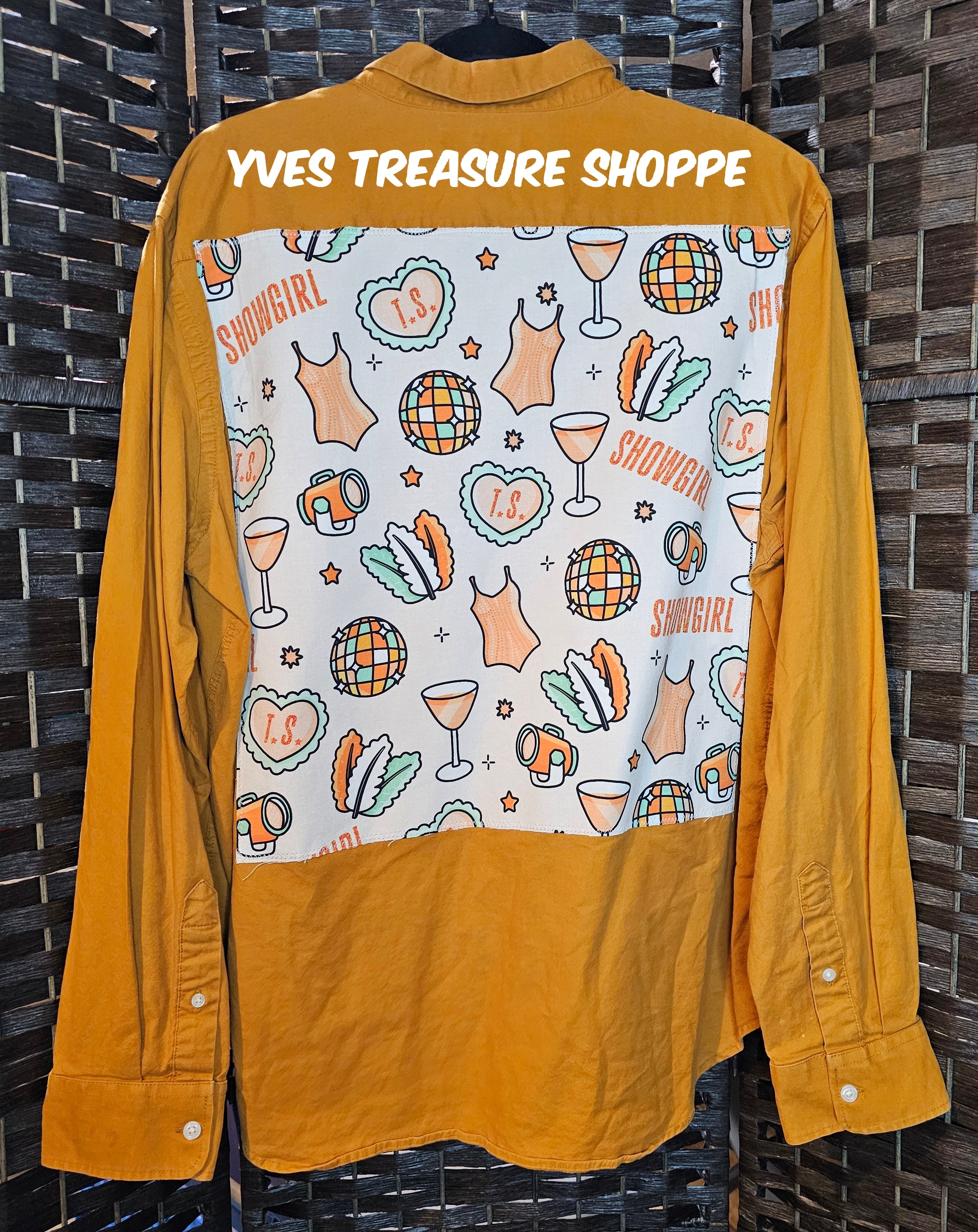 Mustard Music Print XL Top