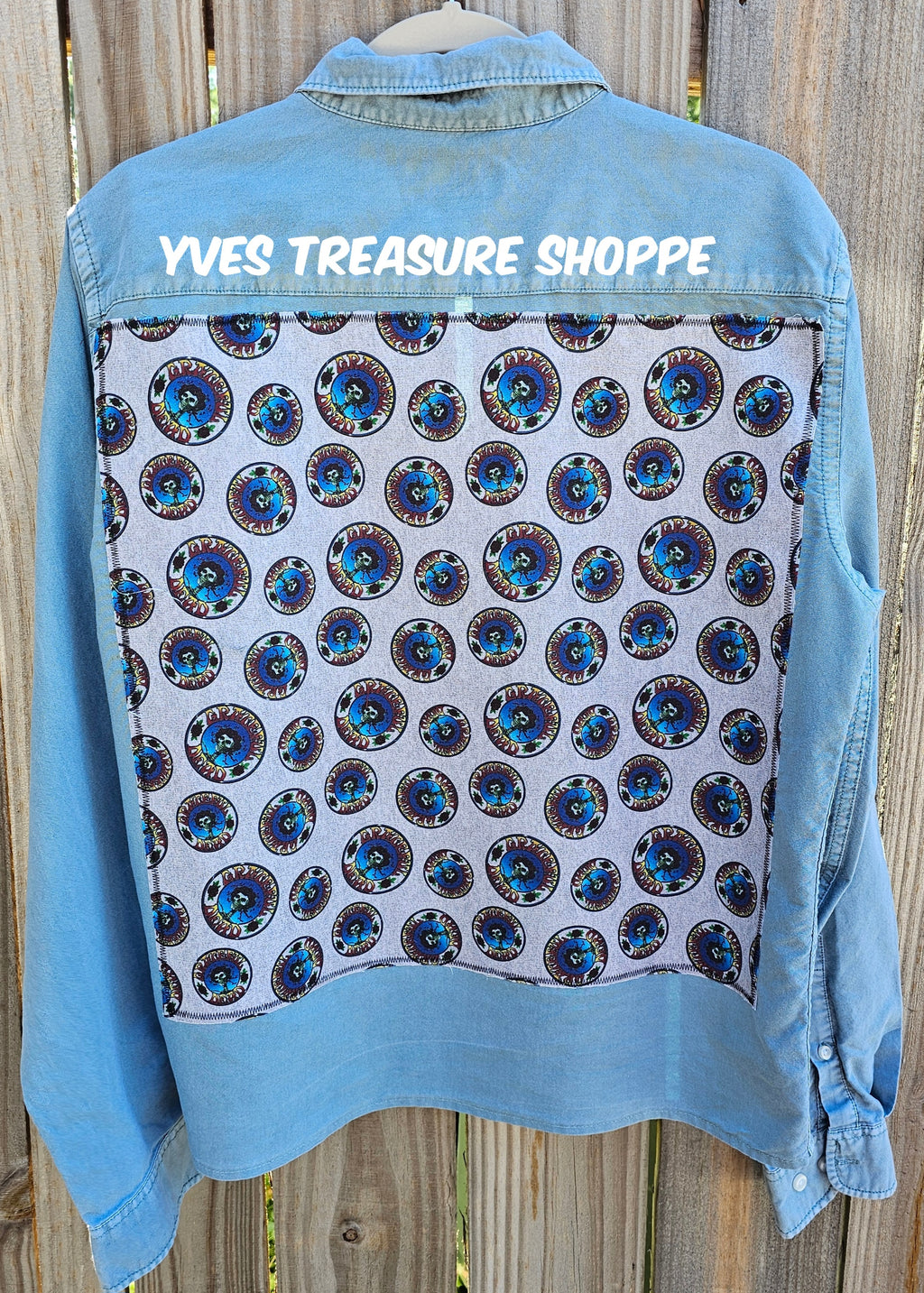 Upcycled Large Rock and Roll Band Shirt