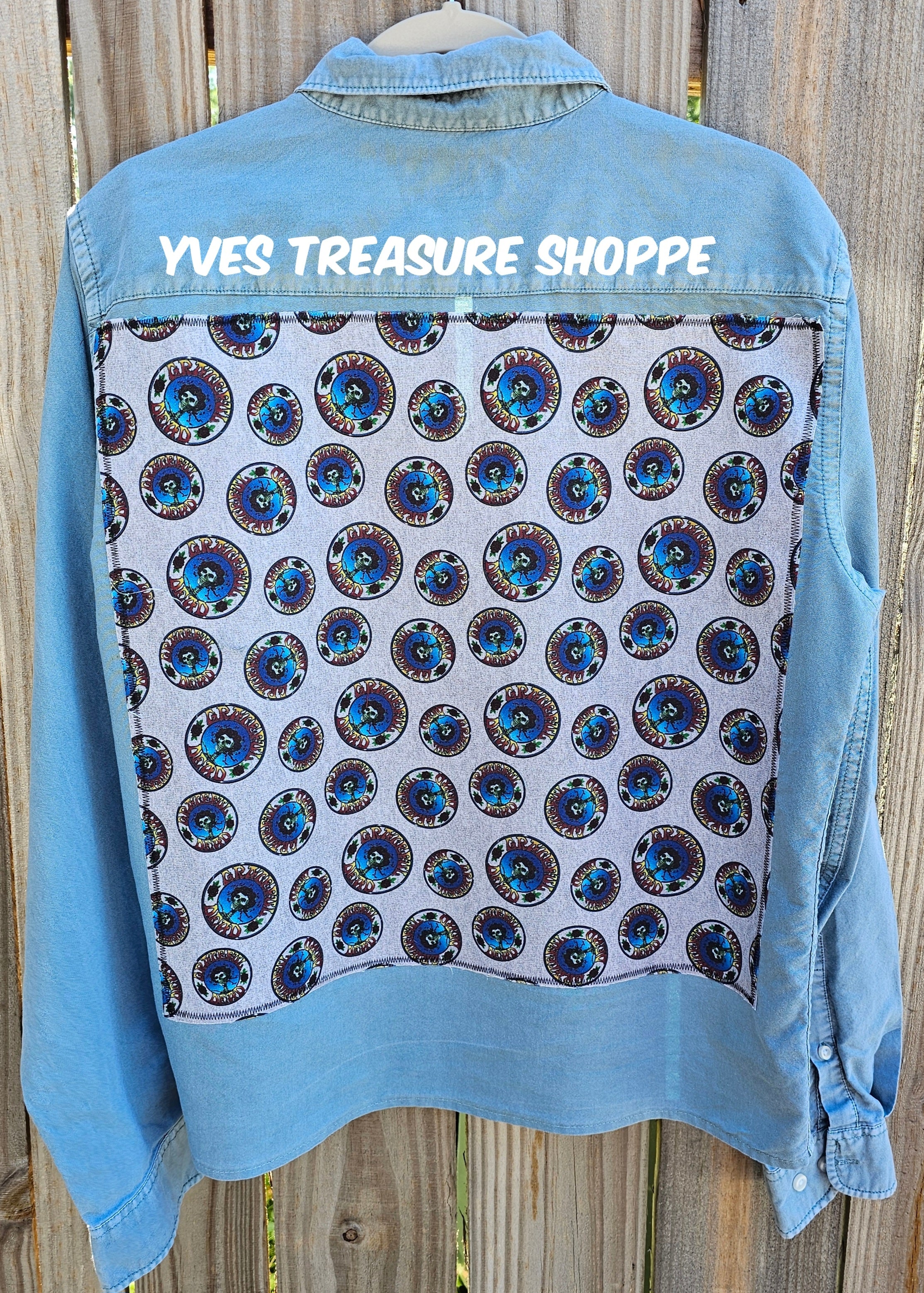 Upcycled Large Rock and Roll Band Shirt