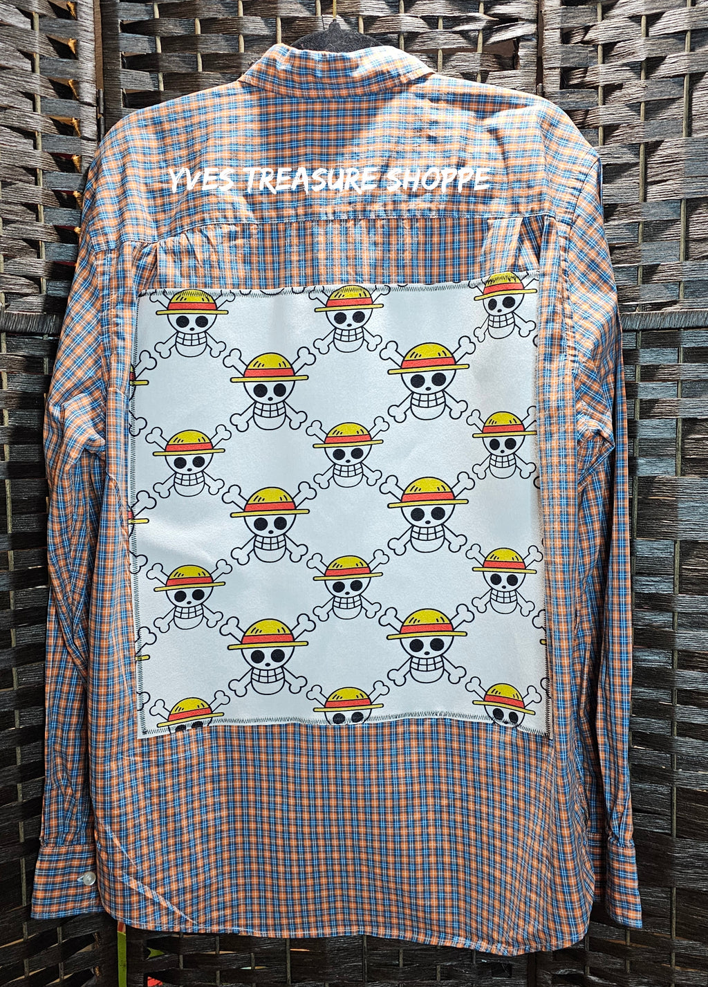 Medium Pirate Anime Print 1 Upcycled Shirt