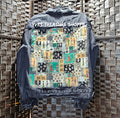 Large African Art Denim Jacket