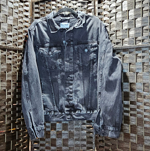 Large African Art Denim Jacket