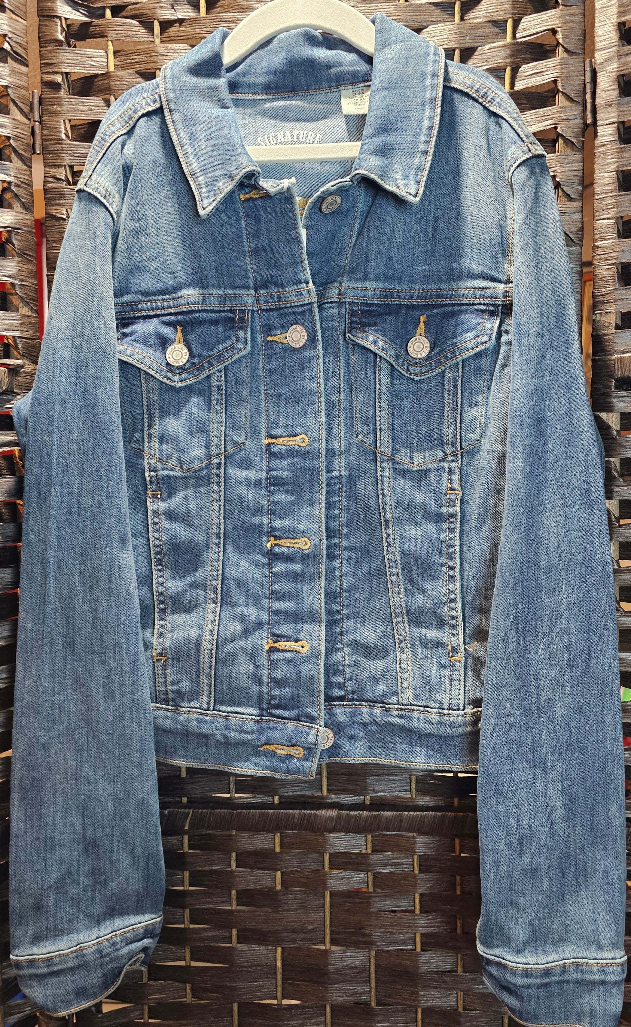 Youth Singer Print Denim Small Jacket