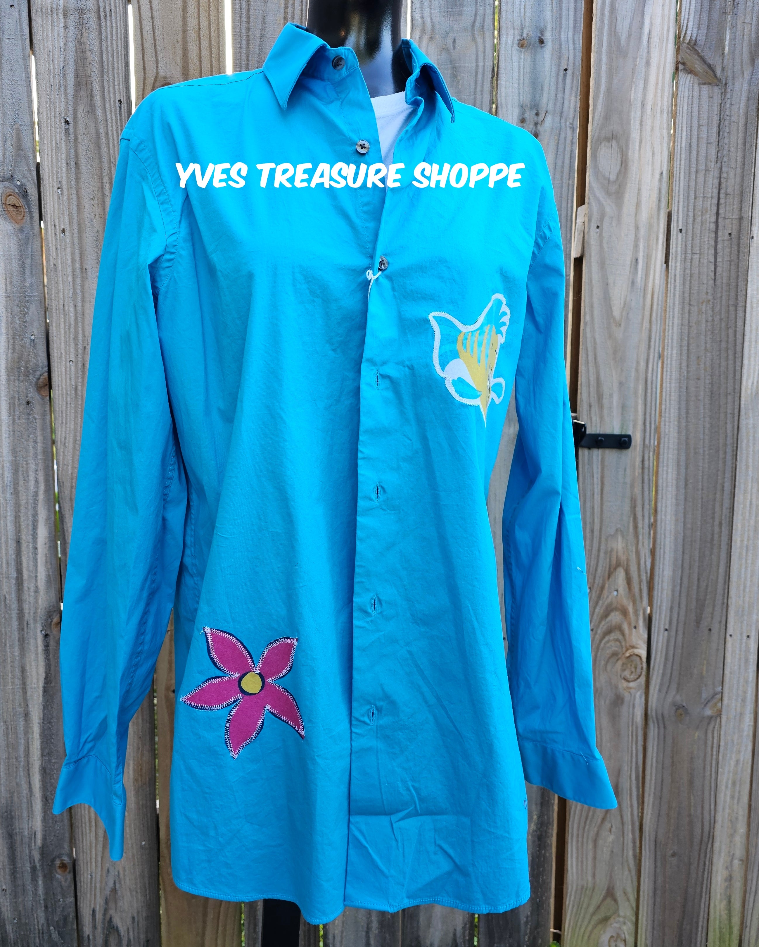 Mermaid Upcycled Top Medium