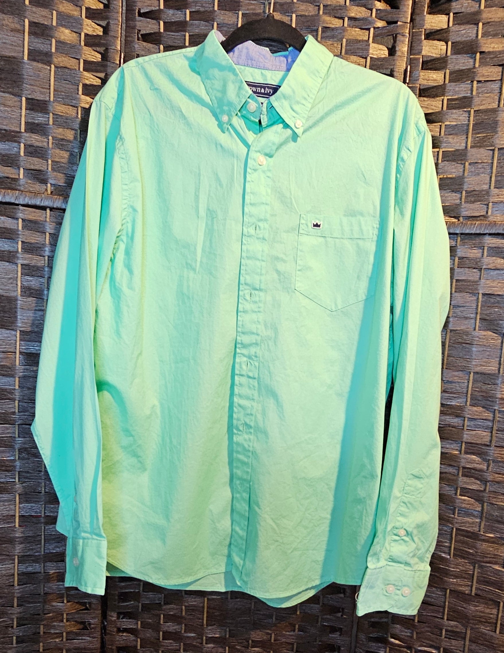 Refashioned Large Green Day Print Top