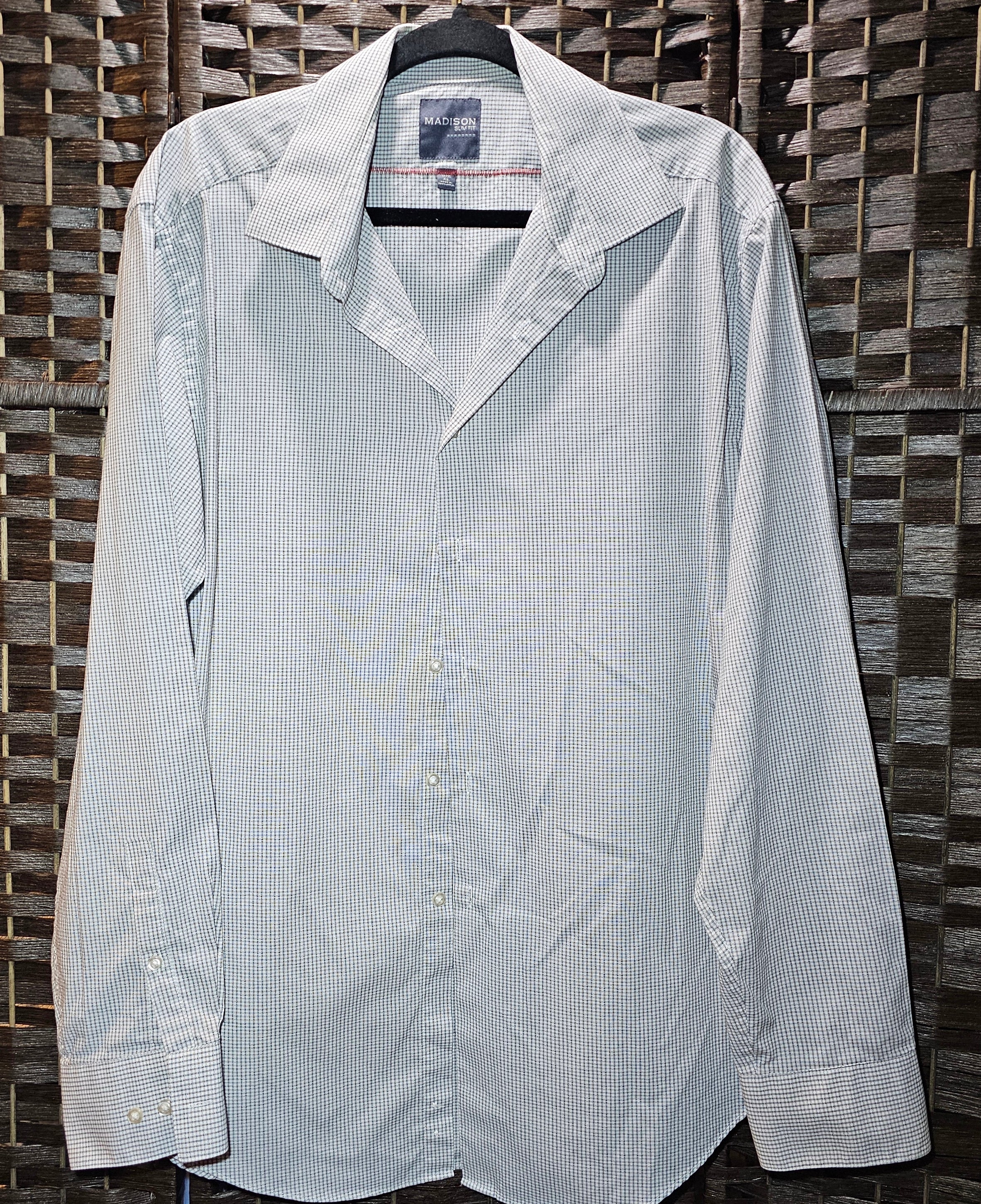 Horror Checked Upcycled Shirt XL