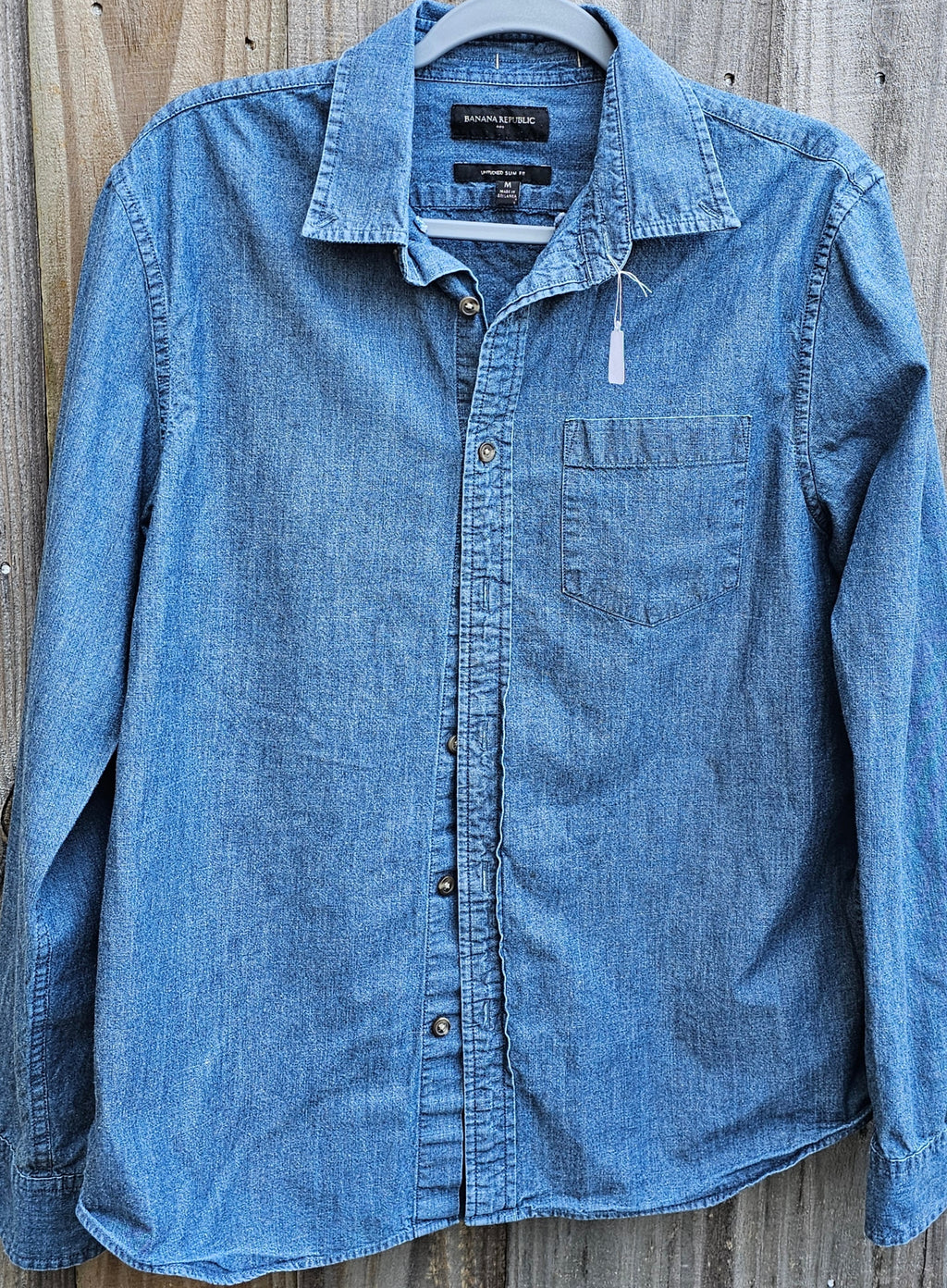 Upcycled Denim Music Medium Shirt