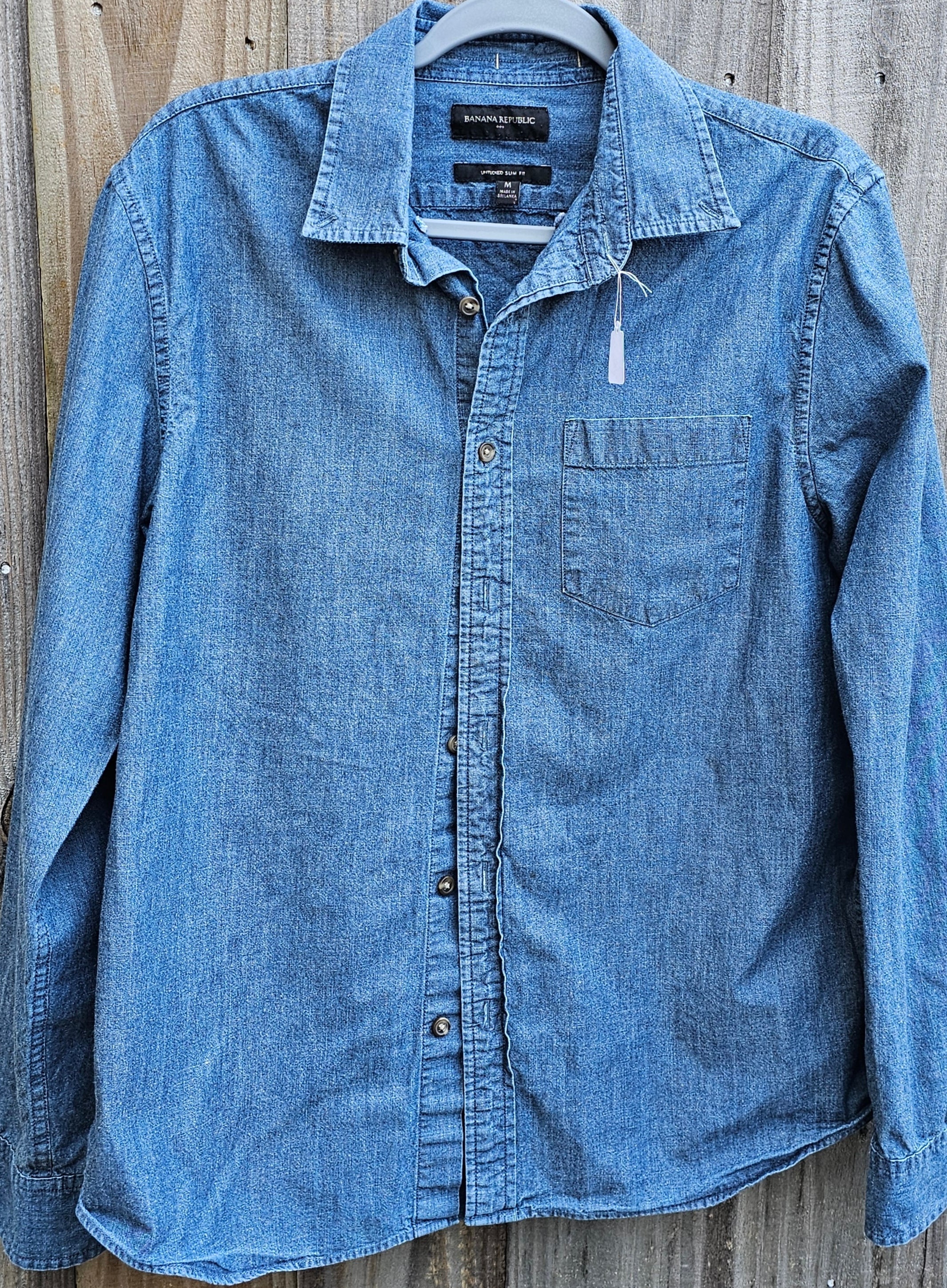 Upcycled Denim Music Medium Shirt