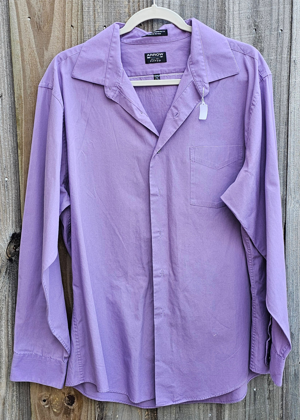 Purple Upcycled Music Shirt XLarge (17-17.5)