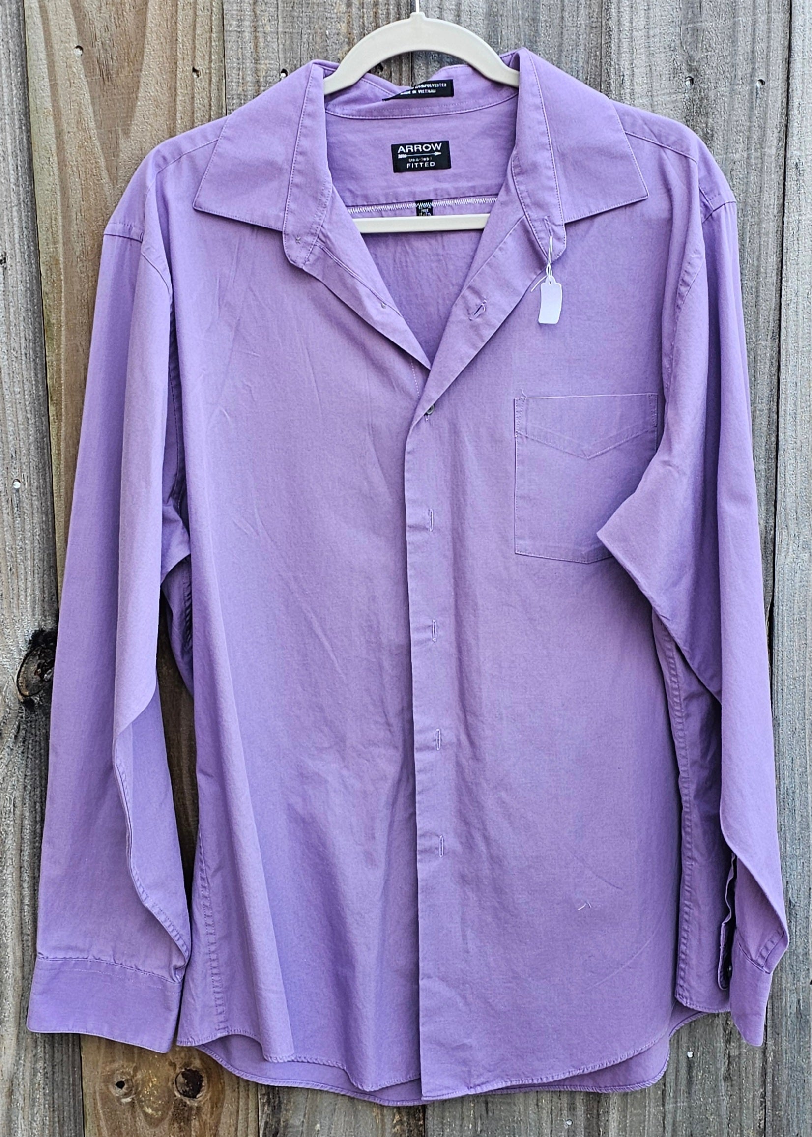 Purple Upcycled Music Shirt XLarge (17-17.5)