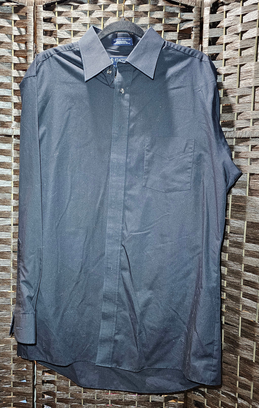 Anime Print Refashioned Shirt 16.5 (XL)
