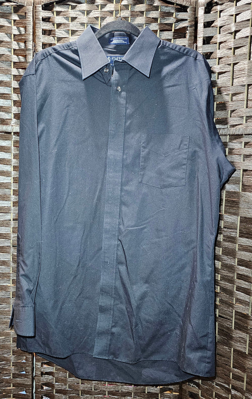 Anime Print Refashioned Shirt 16.5 (XL)