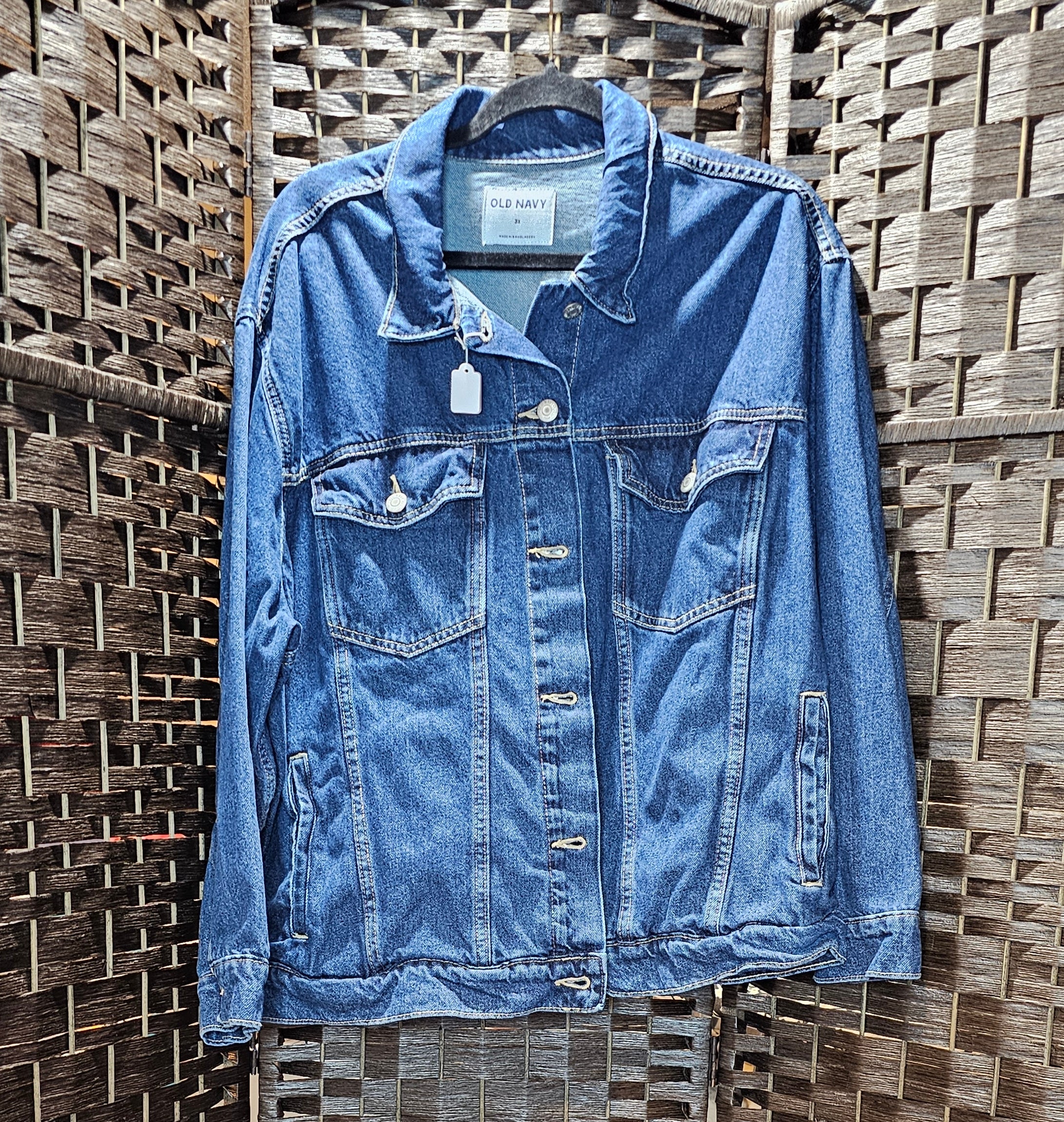 Orange Singer Denim Jacket 3X