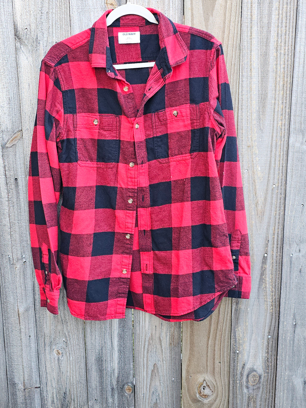 Refashioned Naughty or Nice Black and Red Christmas Medium Tall Shirt