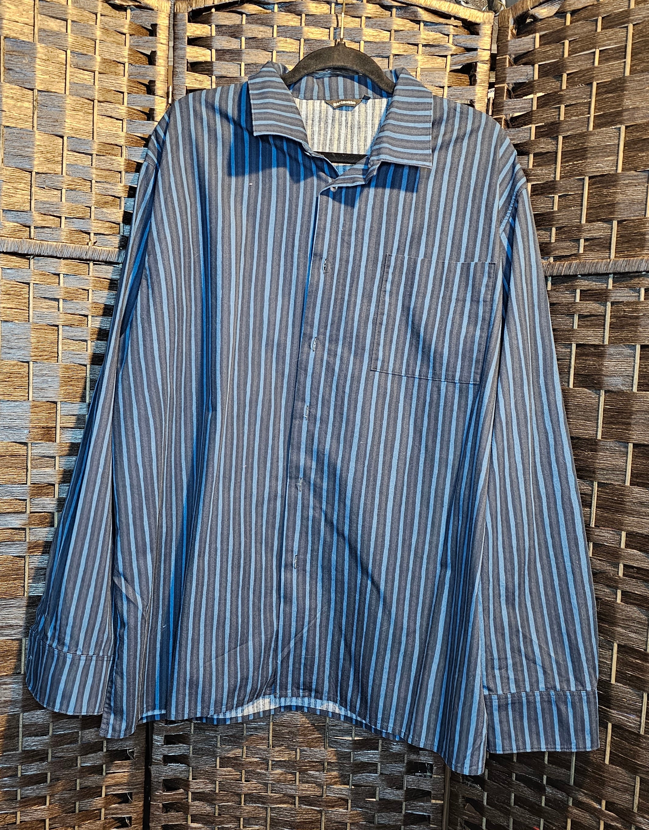 Upcycled 2XL Movie Print Striped Top